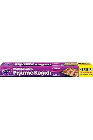 Hazır Kesilmiş Pişirme Kağıdı 10 Yaprak 42 X 37 Cm