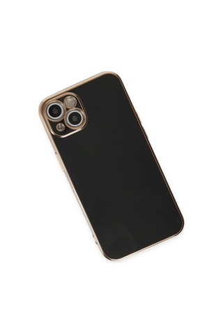 Apple Apple iPhone Uyumlu 15 Kılıf Volet Silikon - Siyah