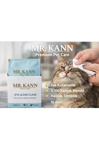 Kedi & Köpek Göz & Kulak Hijyen Bakım Seti Mr.kann