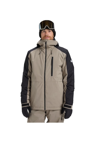 Quıksılver Quiksilver Mission Block Jk Erkek Bej Snowboard Ceketi Tzc0 Taş