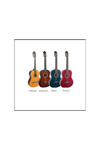 Valencia Vc204 4/4 Klasik Gitar + Kılıf + Pena + Akort Cihazı Naturel