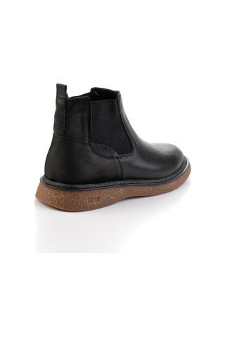 Siyah Hakiki Deri Erkek Bot & Bootie E02594000140 Siyah