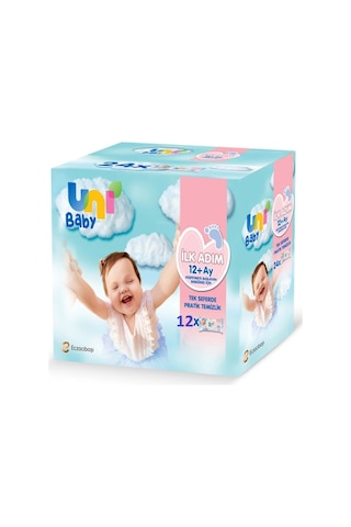 Uni Baby Ilk Adım Islak Havlu Mendil 12Li 624 Yaprak