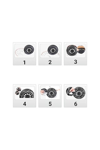Oto Lastik Kar Zinciri 245/40/r17 X Tipi Binek Suv Takmatik Kolay Montaj Diğer