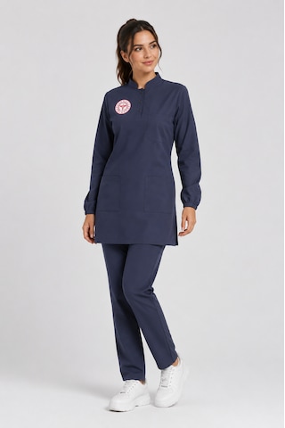 Hemşire Tesettür Forma Yeni Yönetmeliğe Uygun-scrubs Likralı Takım Patriot Bluetesettür Forma Takımı Patriot Blue