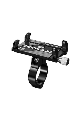 Valkyrie X-81s Metal Motorsiklet Bisiklet Cep Telefonu Tutucu - Alüminyum Alaşım Darbeye Dayanıklı Paslanmaz - 360 Derece Evrensel Siyah