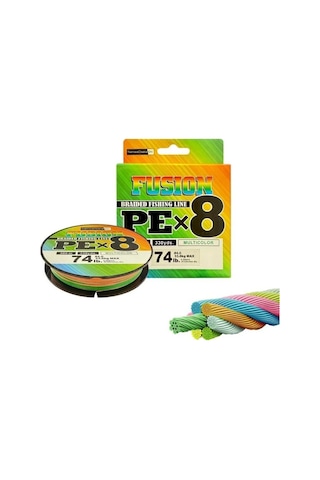 Naniwaosakashi Fusion 8x 300 Mt Multicolor 0.242mm / 25.6 Kg İp Misina