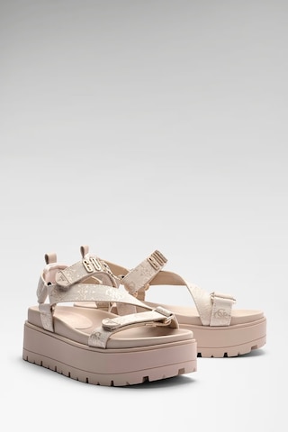 Guess Fetta Logo Kadın Sandalet Fljfttfal03 Krem