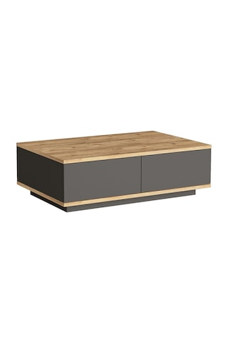 Aven Orta Sehpa 60x90cm 2 Kapaklı Çam-antrasit Ave14-aa Antrasit