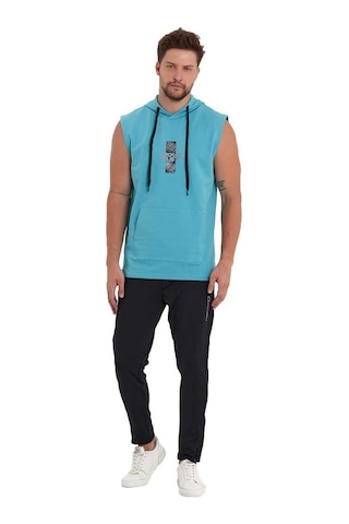 Adams Erkek Kapüşonlu Kanguru Cepli Kolsuz Sweatshirt 001