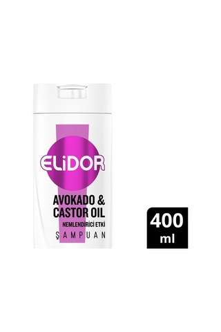 Avokado Ve Castor Oil İle Şampuan 400ml, Nemlendirici Etki
