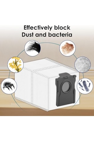 6 Adet X40 Ultra Yedek Elektrikli Süpürge Torbası Dreame X40/ X40 Pro/ X40 Ultra/ X50 Ultra/mova E30 Ultra/ X30 Pro