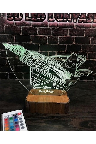 Doğum Günü Hediyesi F16 Uçak 16 Renkli Kumandalı