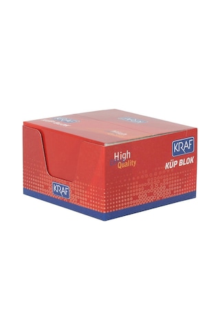 Kraf Küp Blok Not Kağıdı Ivory 8X8 Cm 115G Göz Yormayan