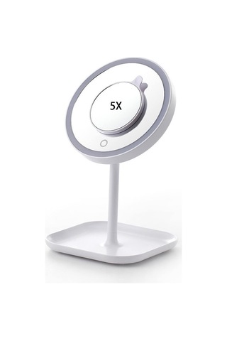 Lexroo 1x+5x Zoom 23 Led Işıklı Makyaj Aynası, 360 Döner, Dokunm Diğer