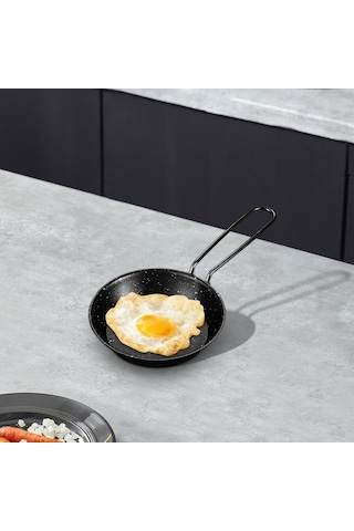 Pazly Kamp Kızartma Tavası 12cm Piknik Bahçe Barbekü Açık Hava Izgara 12cm Çok Renkli