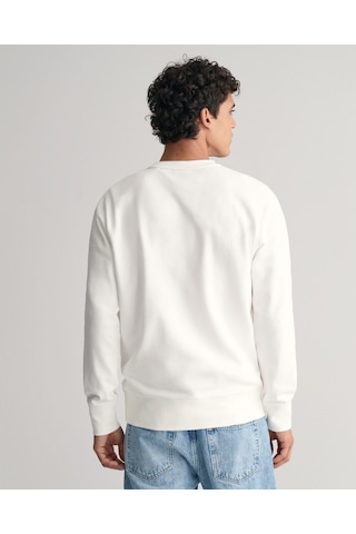 Gant Erkek Sweatshırt 2003243-113 2003243-113 Beyaz Beyaz
