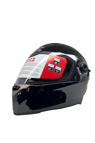 Kask Bgc Full Face Vizörlü Kask Siyah