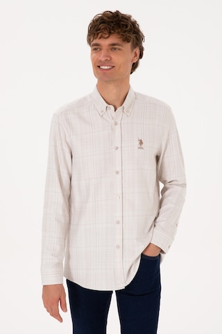 U.s. Polo Assn. Erkek Gömlek Desenli 50316640-vr256 İnci
