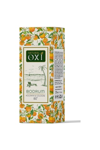 Oxi Natural Premium 80 Kolonya 220ml Cam Şişe Kutulu - Bodrum