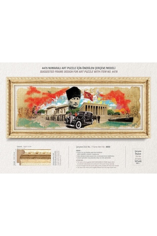 Art Puzzle Atatürk Kolajı 1000 Parça Panorama Puzzle