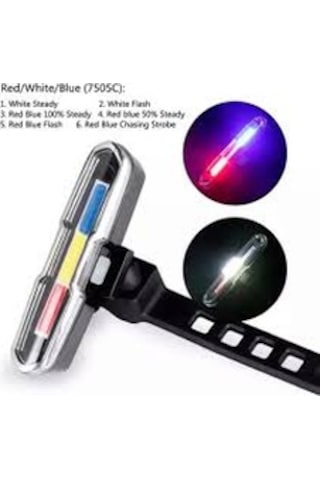 Xbyc 6017-3 Üç Renk Polis Çakar Açık Mavi - Beyaz - Kırmızı