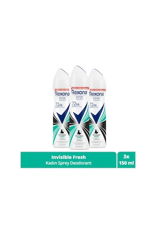 Rexona Invisible Fresh Kadın Sprey Deodorant 3 x 150 ML
