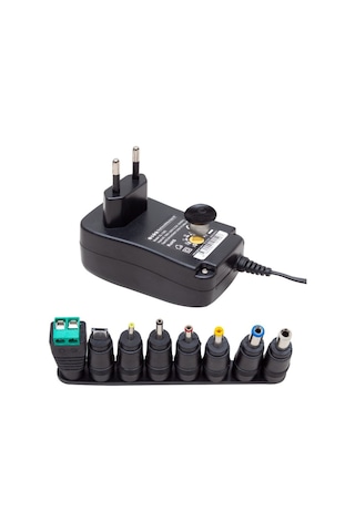 S-Link Sl-129C 3V-12V 2A Ayarlı 8 Uçlu Adaptör