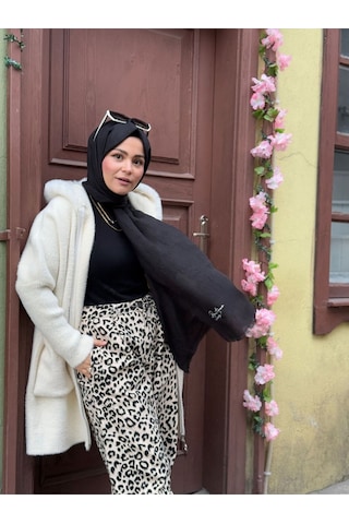 La Boutique Be Happy Şal Siyah Çok Renkli