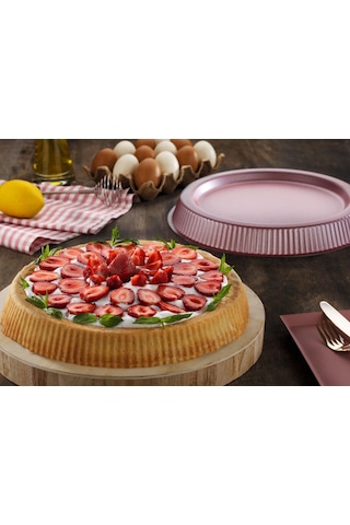 Brioni Diamond 30 Cm Tart Kalıbı Rose Pembe