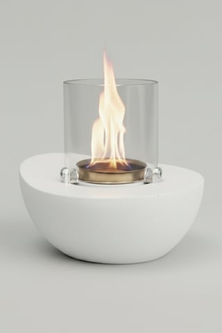 Meta Beyaz Biyoetanol Masaüstü Şömine - 1 Lt Copart Yakıt Hediye