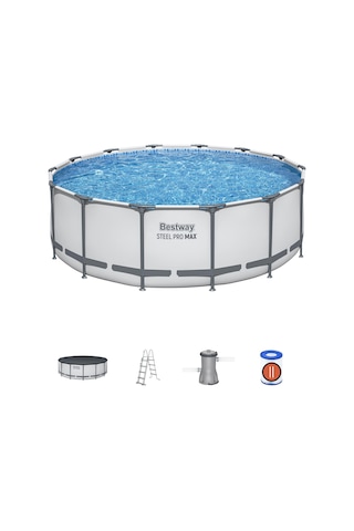 Bestway 5612x Steel Pro Max Prefabrik Yer Üstü Çember Havuz Seti 4,27 M X 1,22 M