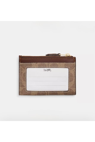 Coach Mini Id Skinny Case Kartlık-cüzdan Taba