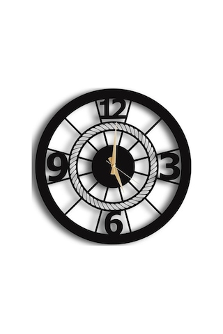 50X50 Dekoratif Duvar Saati + Tablo 35 Cm Hediye (492537534)