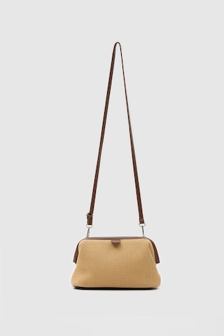 Shule Bags Cois Naturel Burslu Çapraz Çanta Taba