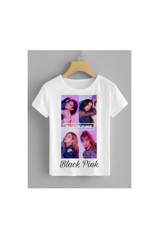 Dakons Black Pink Özel Baskı Çocuk Tişört Lütfen Açıklamaları Okuyunuz Beyaz - 508428456 Beyaz