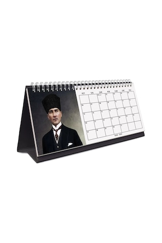 2027 Atatürk Fotoğraflı Takvim, Aylık Planlayıcı Takvim, Çift Taraflı Takvimi Kraft