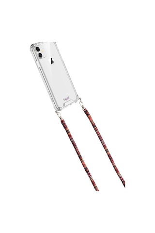 Hippi Alder Renkli İpli Boyun Askılı Kumaş Telefon Askısı - 110 Cm
