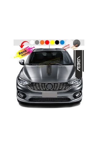 Fiat Egea Kaput Şerit Sticker