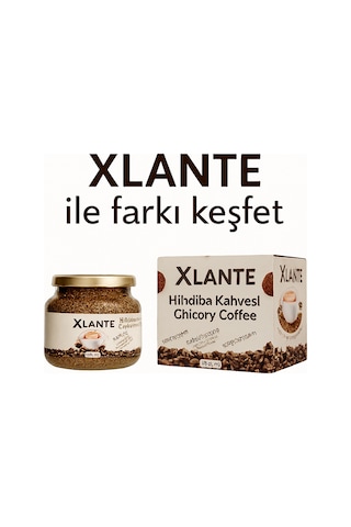 Xlante Hindiba Kahvesi 150 G Net 60 Kullanımlık 1 Aylık Paket Yüksek Lifli Hazır İçecek Öğütülmüş