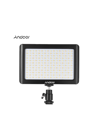 Andoer Canon Nikon Dslr Fotoğraf Makinesi Dv Kamera İçin Led Işık Siyah Diğer