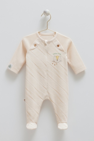 Caramell Good Baby Önden Fermuarlı Tulum Bej