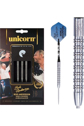 Unicorn Bob Anderson World Champion % 90 Naturel Tungsten Çelik Uçlu Dart Oku