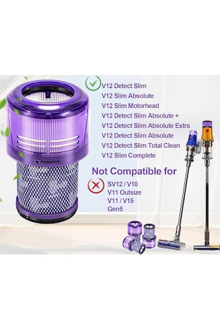 Dyson V12 Uyumlu Hepa Filtre 1 Adet