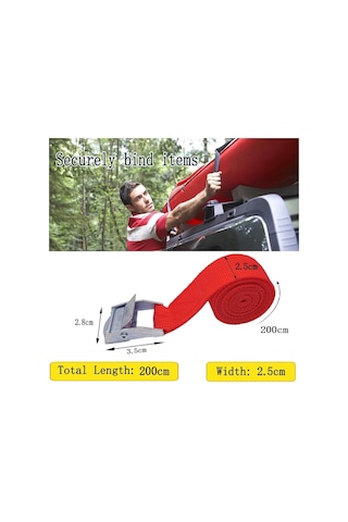 Ayuebo 4 Adet Gergi Kayışı, Bağlama Kayışı, Sabitleme Kemeri, Germe Kayışı, 200 Kg'a Kadar Taşıyabilir, 4'l