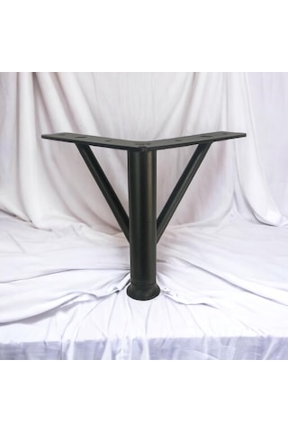 Firkete Ayak Metal 12 Cm Mat Siyah Mobilya Koltuk Ayağı