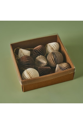 Bella Maison Elio Yılbaşı Süsü Bej 6 CM