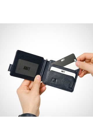 Mft Leather Hakiki Deri Erkek Maşalı Cüzdan İsim Yazılı, Kişiye Özel Boss 3115 - Flother Lacivert Flother Lacivert