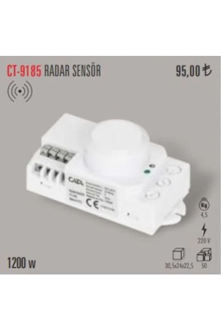 Cata Ct-9185 360 Derece Radar Hareket Sensörü (478329763)