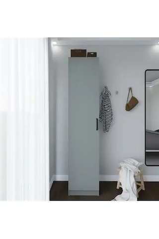 Yaman Tek Kapaklı 4 Raflı Çok Amaçlı Mutfak Kiler Ve Banyo Dolabı - Luna Luna